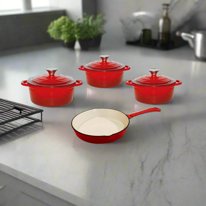 VerdeChef 7-Piece Cast Iron Cookware Set