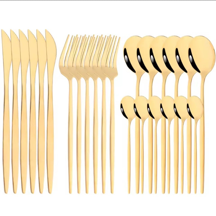 Eterna 24-Piece Stainless Steel Cutlery Set