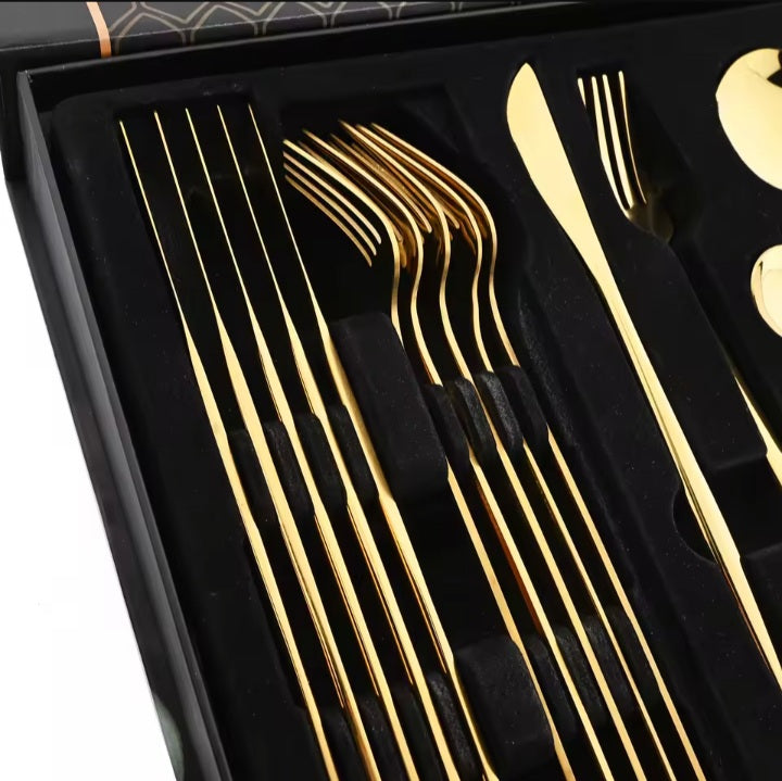 Eterna 24-Piece Stainless Steel Cutlery Set