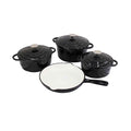 VerdeChef 7-Piece Cast Iron Cookware Set