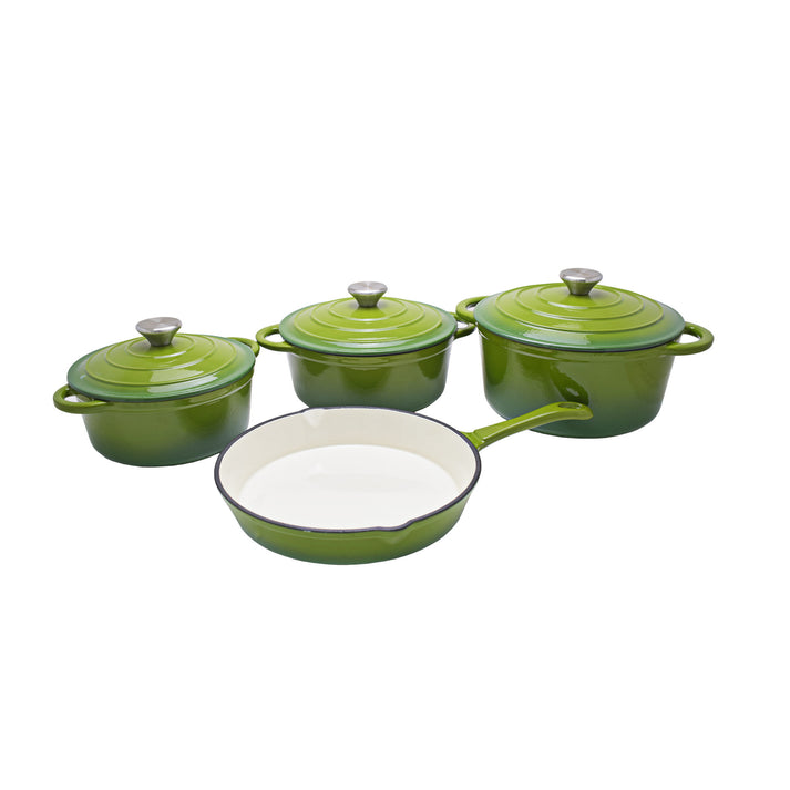 VerdeChef 7-Piece Cast Iron Cookware Set