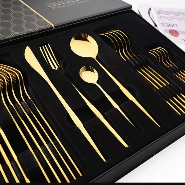 Eterna 24-Piece Stainless Steel Cutlery Set