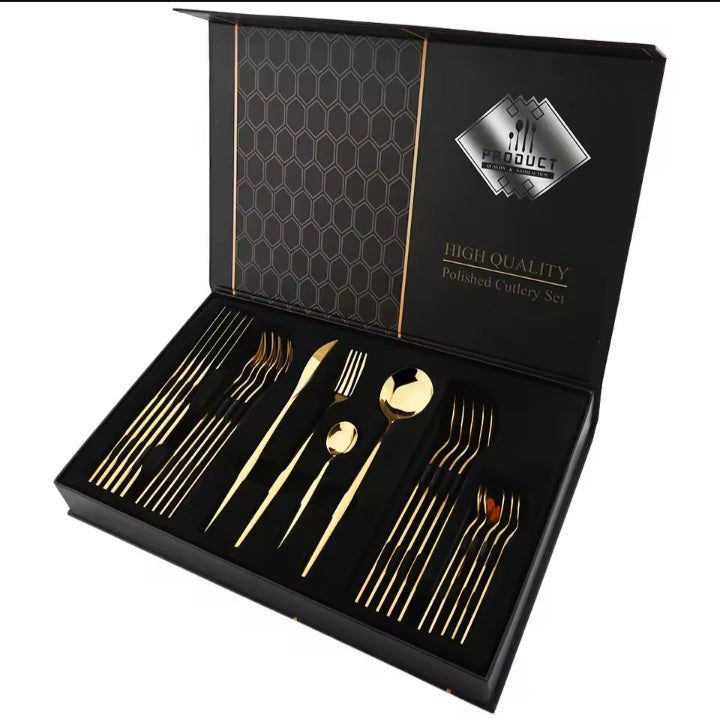 Eterna 24-Piece Stainless Steel Cutlery Set